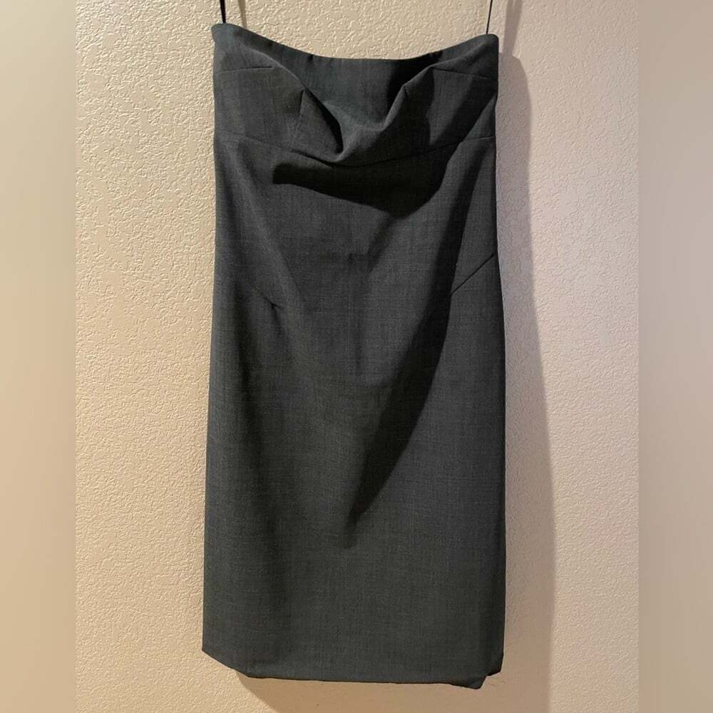 Club Monaco Strapless Charcoal Dress